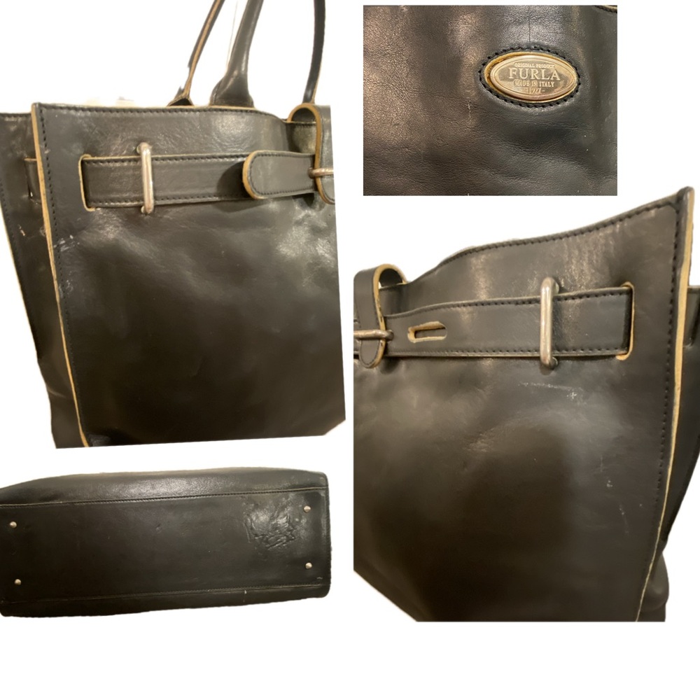 FURLA Greta Vintage Leather Tote - Picture 9 of 15